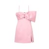 MARC JACOBS THE SATIN POP J MARC BOW DRESS 2P6RDR036W09669